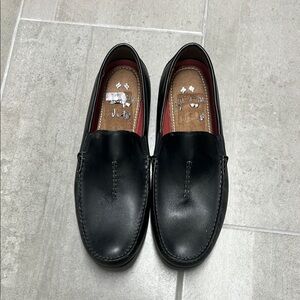 Florsheim Black Leather Men's Slip-On Loafers